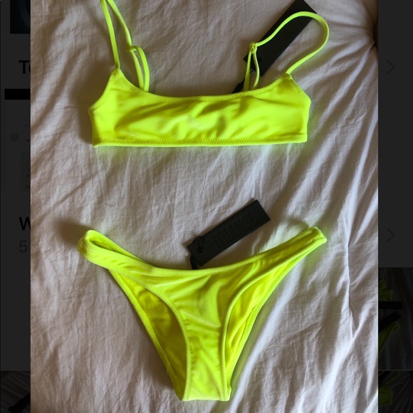 triangl swimwear Other - TRIANGL DREAMLAND BIKINI SET IN LEMON SPLIT
